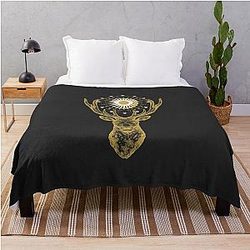 Shadow and Bone Darklina Symbol by Leigh Bardugo Grishaverse Throw Blanket