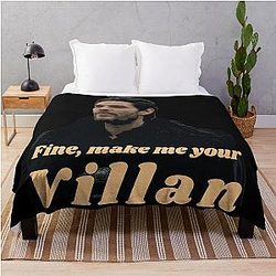 Fine Make Me Your Villain - The Darkling Aleksander Morozova Shadow and Bone Netflix Throw Blanket
