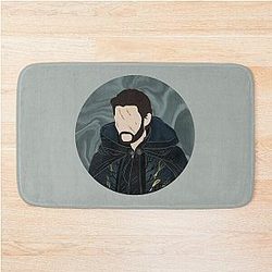 The Darkling Shadow Bone Circle Bath Mat