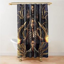 Shadow Bone Poster Shower Curtain