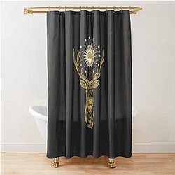Shadow and Bone Darkla Symbol from Leigh Bardugo Grishaverse Shower Curtain