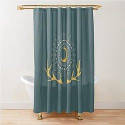 Shadow and Bone Dark Queen Symbol from Leigh Bardugo Grishaverse Shower Curtain