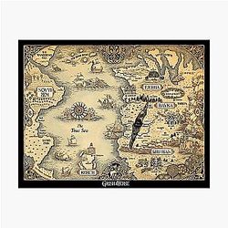 Colored Grishaverse Map (Shadow and Bone Map) Photographic Print