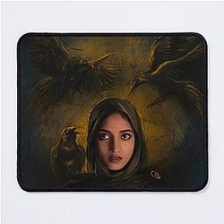 Inej Ghafa Shadow Bone Mouse Pad