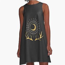 Shadow Bone Darklina Symbol from Leigh Bardugo Grishaverse A Line Dress