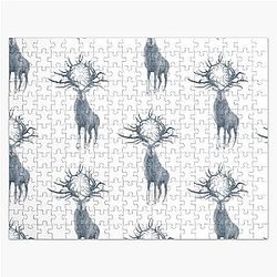 Deer Shadow and Bone 2 Jigsaw Puzzle
