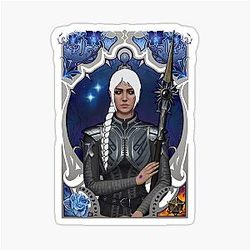 Selunite Shadowheart necklace portrait sticker