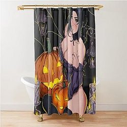 Halloween Shadowheart Shower Curtain