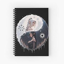 Shadowheart Yin Yang Spiral Notebook