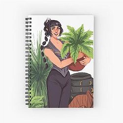 Shadowheart and her plant Spiral Notebook