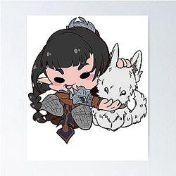 Bg3 Chibi Shadowheart W Poster