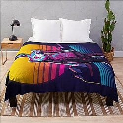 Baldur's Gate 3 - Shadowheart 80s retro Throw Blanket