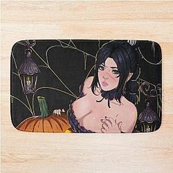 Halloween Shadowheart Bath Mat