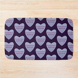 Shadowheart Approves Valentines Heart Candy Bath Mat