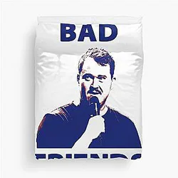Shane Gillis Bad Friends T-Shirt Duvet Cover