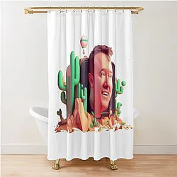 Shane Gillis Cartoon Style Shower Curtain
