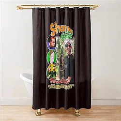 Shane Gillis vintage rap style shower curtain
