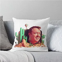 Shane Gillis Cartoon Style Throw Pillow