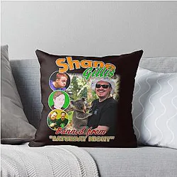 Shane Gillis vintage rap style throw pillow