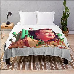 Shane Gillis Cartoon Style Throw Blanket
