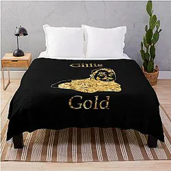 Shane Gillis Gold Throw Blanket
