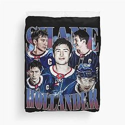 Shane Hollander Heated Rivalry Vintage Bootleg Hockey Art Duvet