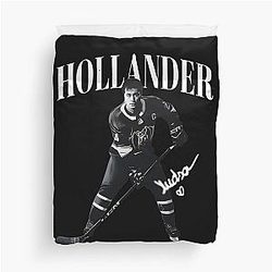 Shane Hollander Heated Rivalry Vintage Bootleg Hockey Art Duvet