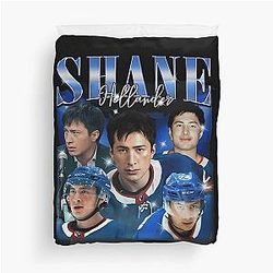 Shane Hollander 90s Movie Heated Rivalry Bootleg Hudson Williams Duvet Cover