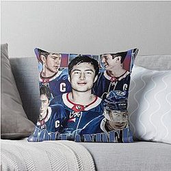 Shane Hollander Heated Rivalry Vintage Hockey Art Throw Pillow