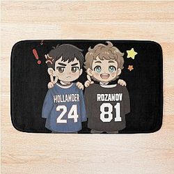 Shane Hollander 24 Ilya Rozanov 81 Pride Hockey Heated Rivalry Bath Mat