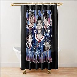 Shane Hollander Heated Rivalry Vintage Bootleg Hockey Art Shower Curtain