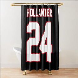 Shane Hollander 24 Fan Heated Rivalry Inspired Hockey Jersey Shower Curtain