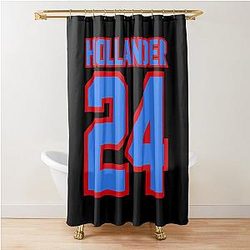 Shane Hollander 24 Fan Hockey Jersey Montreal Colors Heated Rivalry Inspired Shower Curtain