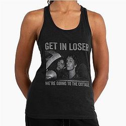Get Loser We're Going To The Cottage Ilya Rozanov Shane Hollander Heated Rivalry The Cottage Ilya Shane Hockey Romance Heated Rivalry Racerback Tank Top