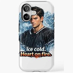 Shane Hollander : Ice Cold Heart On Fire - Heated Rivalry Fanart Illustration iPhone Tough Case