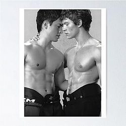 Vintage Heated Rivalry, Ilya Rozanov and Shane Hollander, Heated Rivalry Queer Hockey Couple Poster
