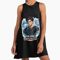 Shane Hollander Ice Cold Heart A-Line Dress