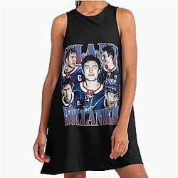 Shane Hollander Heated Rivalry Vintage Bootleg Hockey A-Line Dress