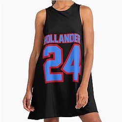 Shane Hollander 24 Fan Hockey Jersey Montreal Colors Heated Rivalry Inspired A-Line Dress