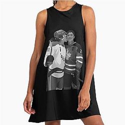 Ilya Rozanov Licks Shane Hollander Face A-Line Dress