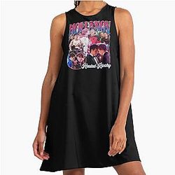 Heated Rivalry Shane Hollander Ilya Rozanov Hudson Williams Connor Storrie Fan Art A-Line Dress