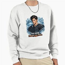Shane Hollander: Ice Cold Heart on Fire Heated Rivalry Fanart Illustration Pullover Sweatshirt