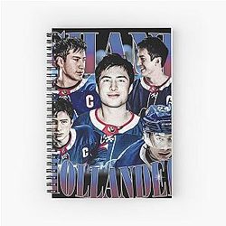 Shane Hollander Heated Rivalry Vintage Bootleg Hockey Art Spiral Notebook