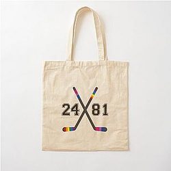Shane Hollander & Ilya Rozanov Pride Hockey Sticks Heated Rivalry Cotton Tote Bag