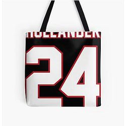 Shane Hollander 24 Fan Hockey Jersey Heated Rivalry Inspired All Over Print Tote Bag