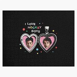 Heated Rivalry Shane Hollander Ilya Rozanov Hudson Williams Connor Storrie Fan Art Jigsaw Puzzle
