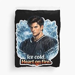 Shane Hollander Ice Cold Heart Duvet Cover