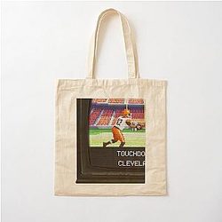 Shedeur Sanders Quinshon Judkins Cleveland Browns Tecmo Cotton Tote Bag