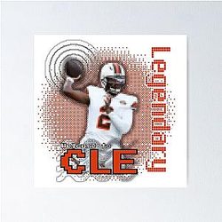 Shedeur Sanders Dawg Pound Cleveland Browns Poster