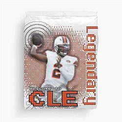 Shedeur Sanders Dawg Pound Cleveland Browns Retro Duvet Cover